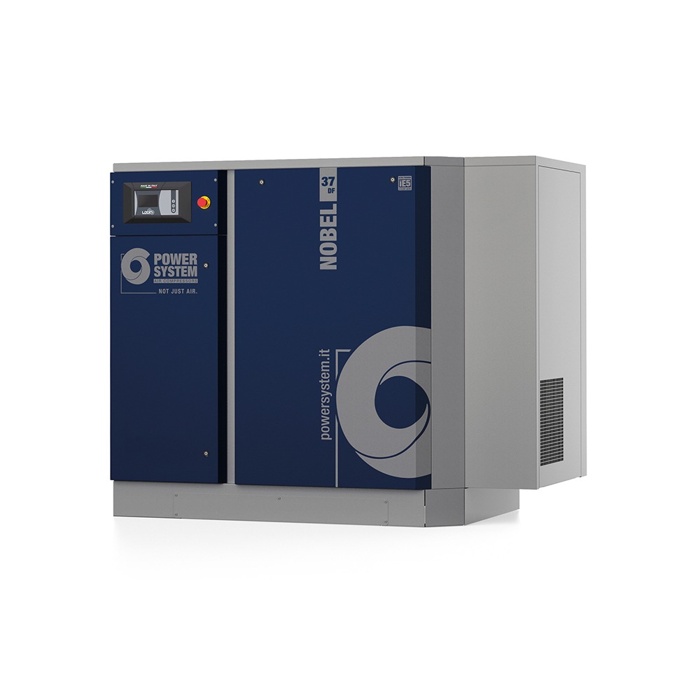 Power Systems NOBEL 3708 DF (LGN) | 233 CFM 8 Bar Floor Mounted Air Compressor with Dryer & Filters