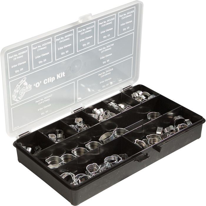PCL OK175 | Jubilee O Clip Kit 175 Clips Only (Contained in a Plastic Box)