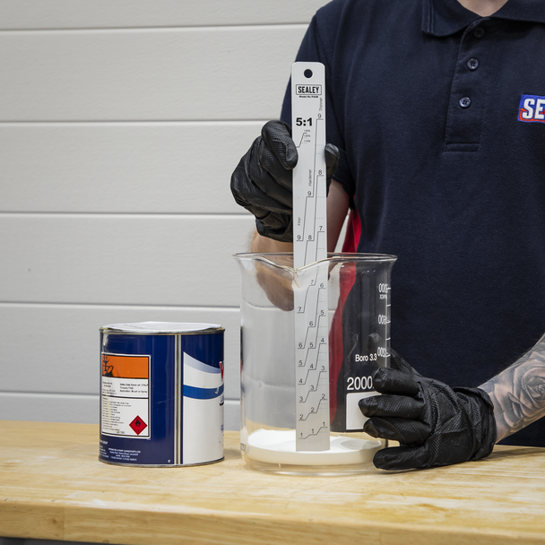 Sealey PA08 ⏐ Aluminium Paint Measuring Stick 5:1/5:3