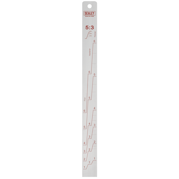 Sealey PA08 ⏐ Aluminium Paint Measuring Stick 5:1/5:3