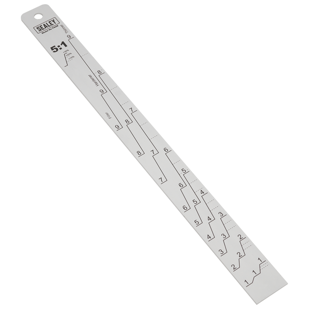 Sealey PA08 ⏐ Aluminium Paint Measuring Stick 5:1/5:3