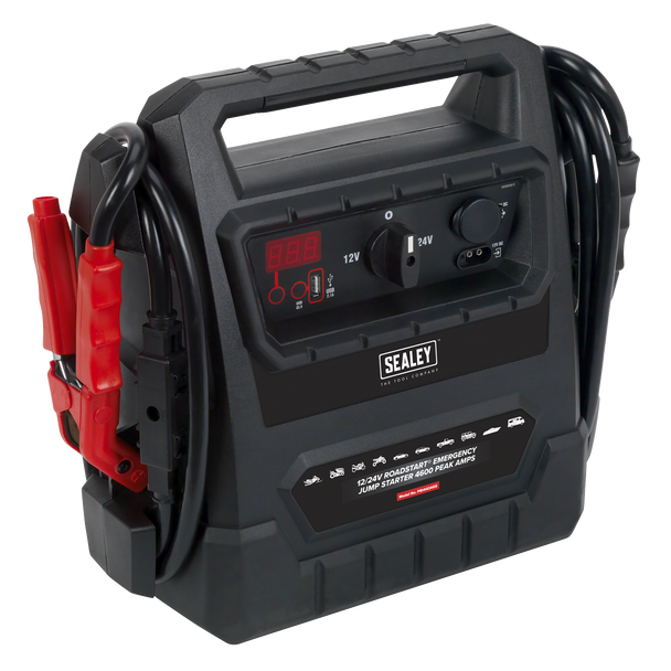 Sealey PBI4424GS ⏐ 12/24V RoadStart® Emergency Jump Starter 4600 Peak Amps
