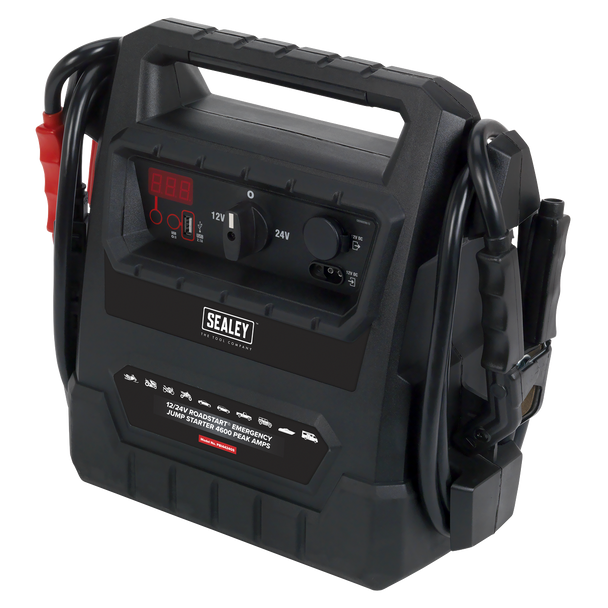 Sealey PBI4424GS ⏐ 12/24V RoadStart® Emergency Jump Starter 4600 Peak Amps