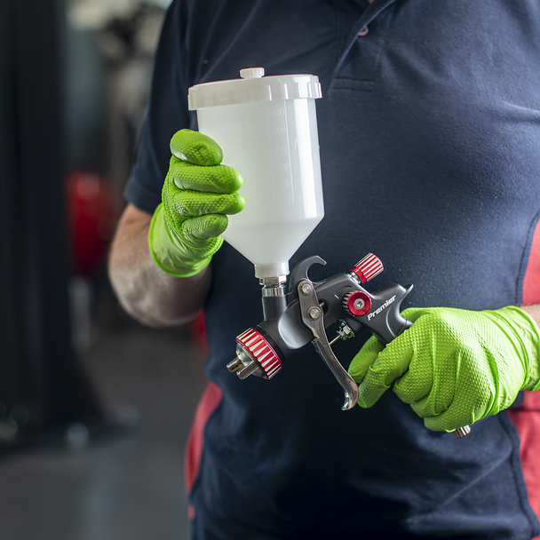 Sealey PC01 ⏐ Paint Spray Gun Pot with Brass Fitting 600ml - White