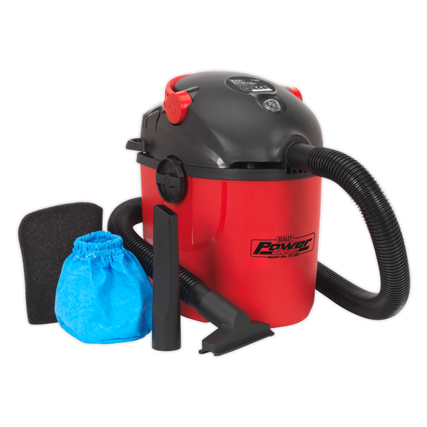 Sealey PC100 ⏐ 10L Vacuum Cleaner Wet & Dry 1000W/230V
