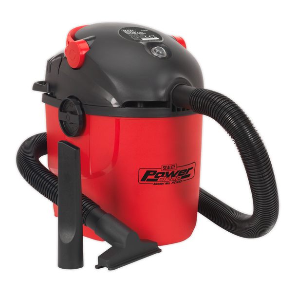 Sealey PC100 ⏐ 10L Vacuum Cleaner Wet & Dry 1000W/230V