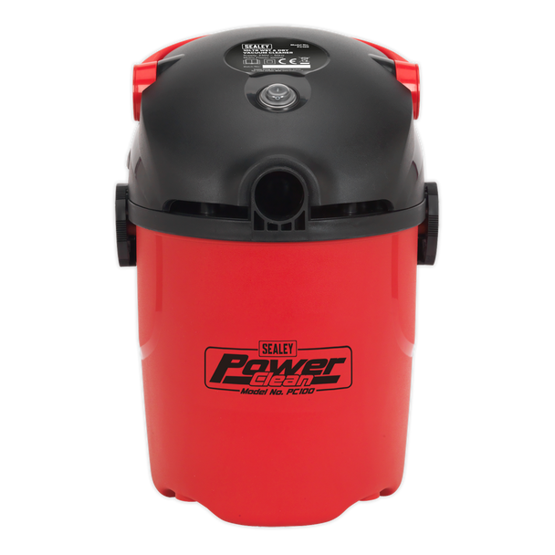 Sealey PC100 ⏐ 10L Vacuum Cleaner Wet & Dry 1000W/230V