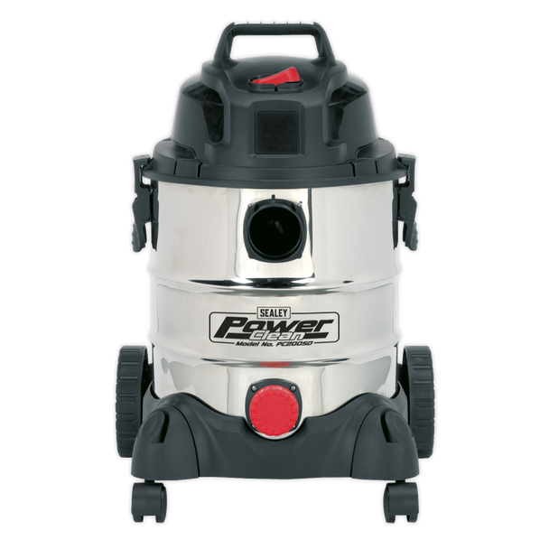 Sealey PC200SD ⏐ Vacuum Cleaner Wet & Dry Stainless Drum 20L 1250W/230V