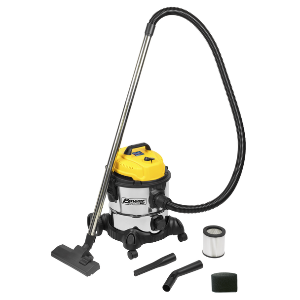 Sealey PC200SD110V ⏐ 20L Vacuum Cleaner Wet & Dry Stainless Drum 1200W/110V