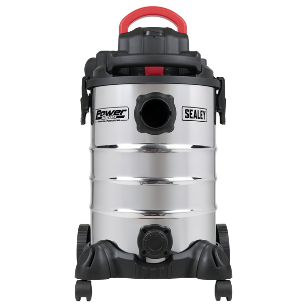 Sealey PC300SD ⏐ 30L Vacuum Cleaner Stainless Steel Drum 1400W/230V