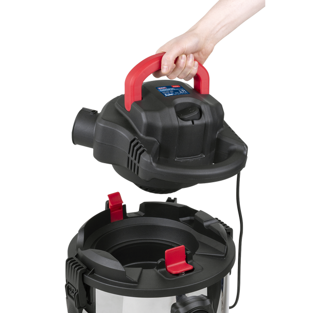 Sealey PC300SD ⏐ 30L Vacuum Cleaner Stainless Steel Drum 1400W/230V
