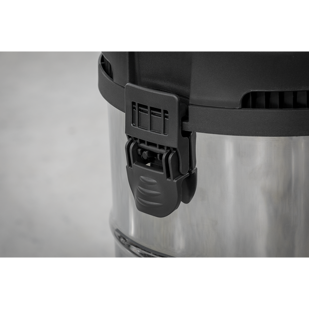 Sealey PC300SDAUTO ⏐ Industrial Vacuum Cleaner Stainless Steel Drum Auto Start 30L 1400W/230V