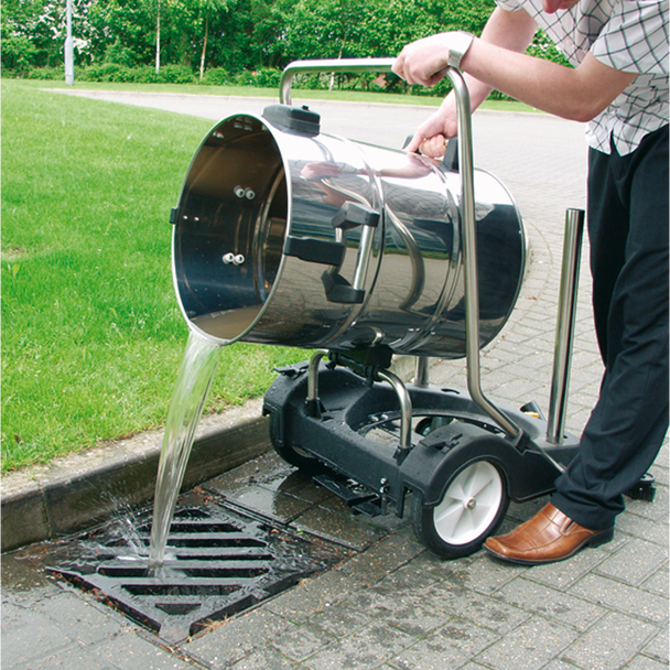 Sealey PC477 ⏐ Industrial Vacuum Cleaner Wet & Dry Stainless Steel Drum with Swivel Emptying 77L 2400W