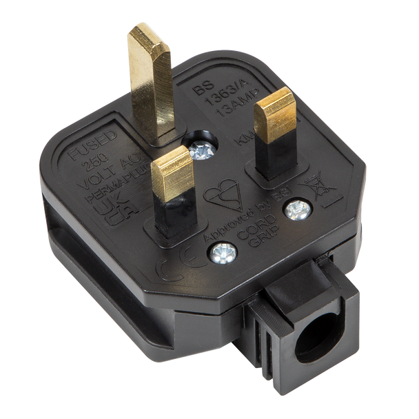 Sealey PL/13/3S ⏐ 13A Heavy-Duty Plug - Black
