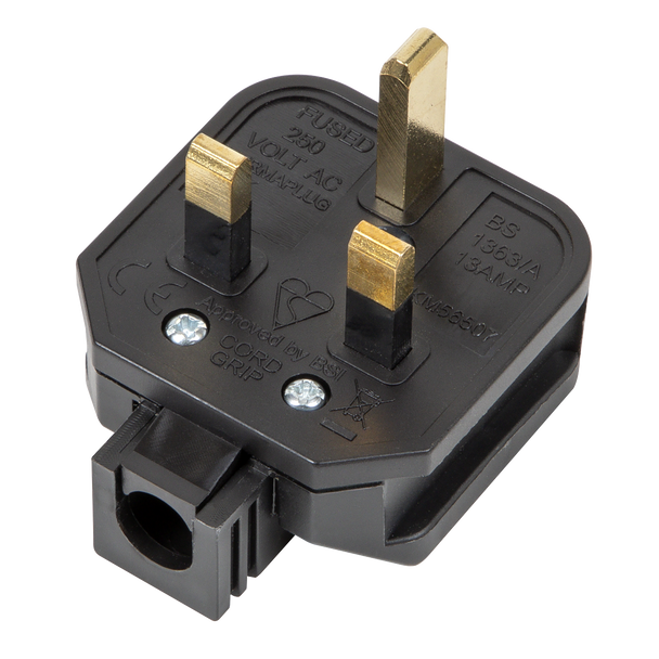 Sealey PL/13/3S ⏐ 13A Heavy-Duty Plug - Black