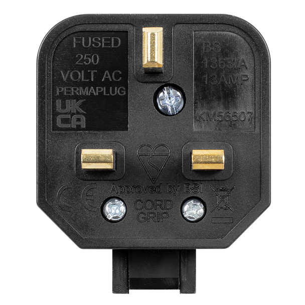 Sealey PL/13/3S ⏐ 13A Heavy-Duty Plug - Black