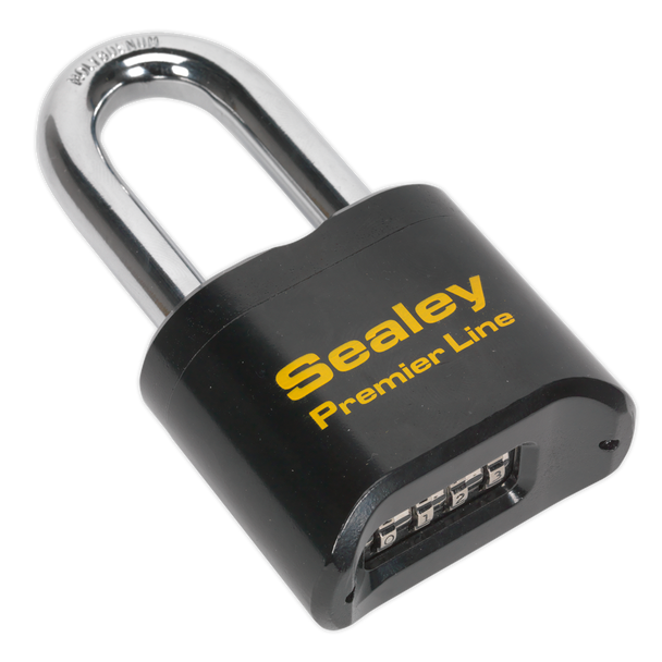 Sealey PL603L ⏐ Premier™ Steel Body Combination Padlock Long Shackle 62mm