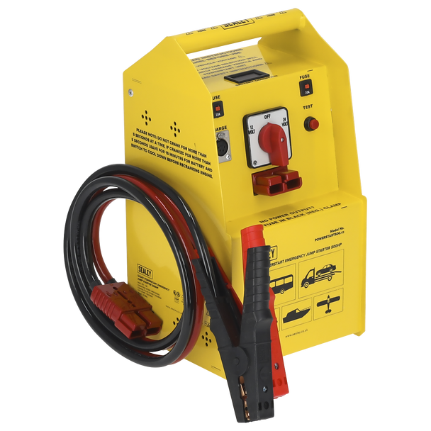 Sealey POWERSTART500 ⏐ 12/24V Emergency Jump Starter 500hp Start