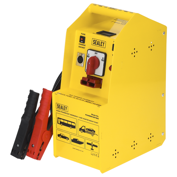 Sealey POWERSTART900 ⏐ 12/24V Emergency Jump Starter 900hp Start
