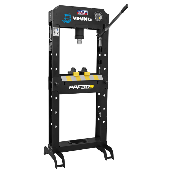Sealey PPF301S ⏐ Viking Floor Type Air/Hydraulic Press with Sliding Ram and Foot Pedal 30 Tonne