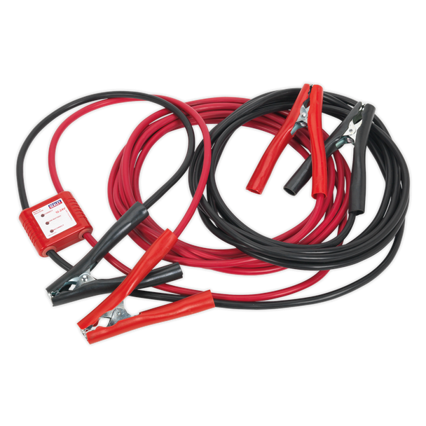 Sealey PROJ/12/24 ⏐ Booster Cables 25mm² x 7m 450A with 12/24V Electronics Protection