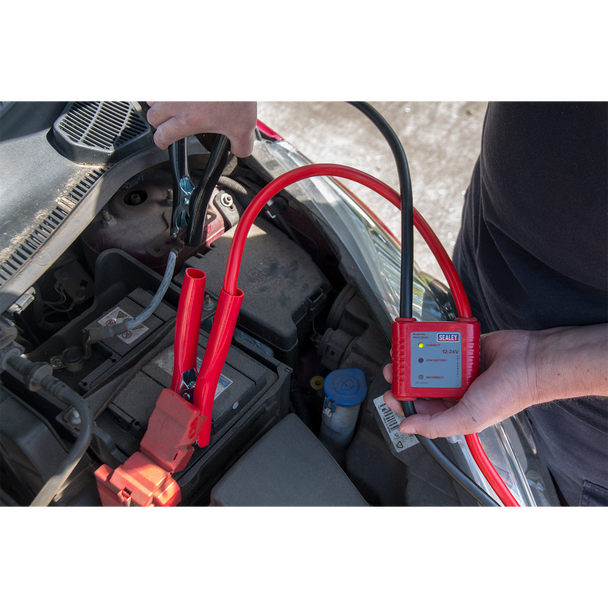 Sealey PROJ/12/24 ⏐ Booster Cables 25mm² x 7m 450A with 12/24V Electronics Protection