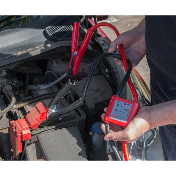 Sealey PROJ/12/24 ⏐ Booster Cables 25mm² x 7m 450A with 12/24V Electronics Protection