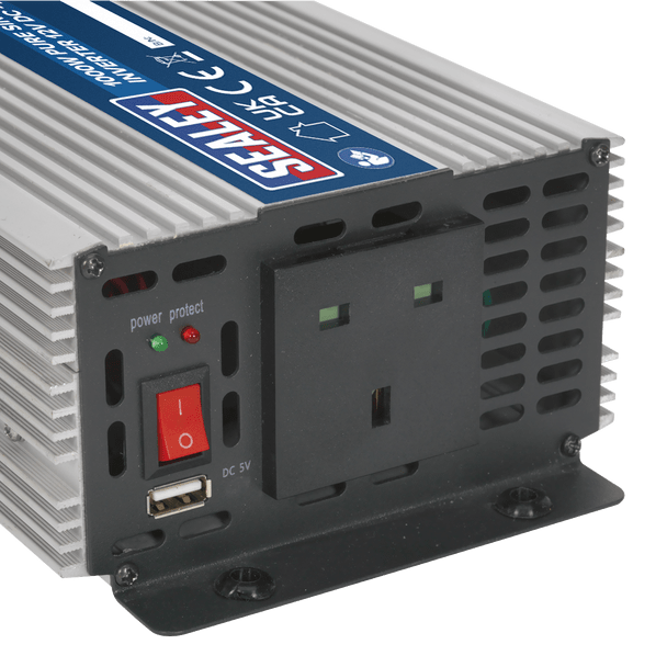 Sealey PSI1000 ⏐ Pure Sine Wave Power Inverter 1000W 12V