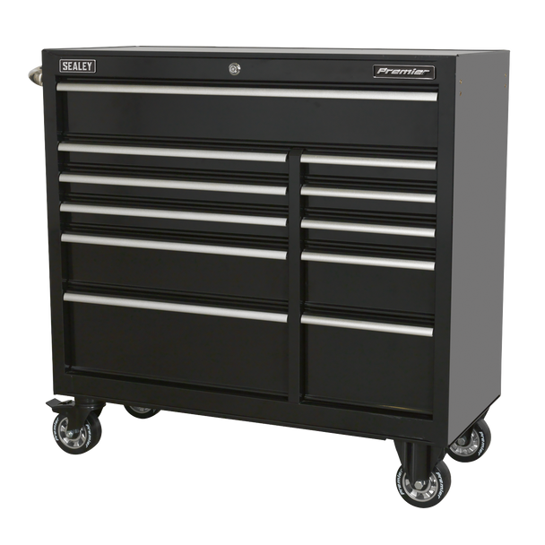 Sealey PTB105511 ⏐ Premier™ Heavy-Duty Extra-Wide Rollcab 11 Drawer 1055mm - Black