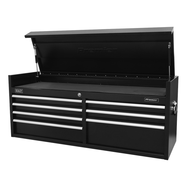 Sealey PTB141507 ⏐ Premier™ Heavy-Duty Extra-Wide Topchest 7 Drawer 1415mm - Black