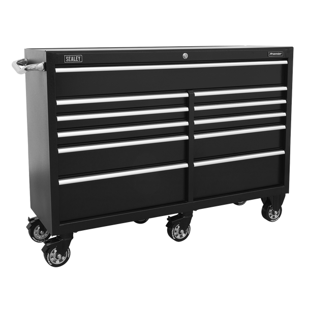 Sealey PTB143011 ⏐ Premier™ Heavy-Duty Extra-Wide Rollcab 11 Drawer 1430mm - Black