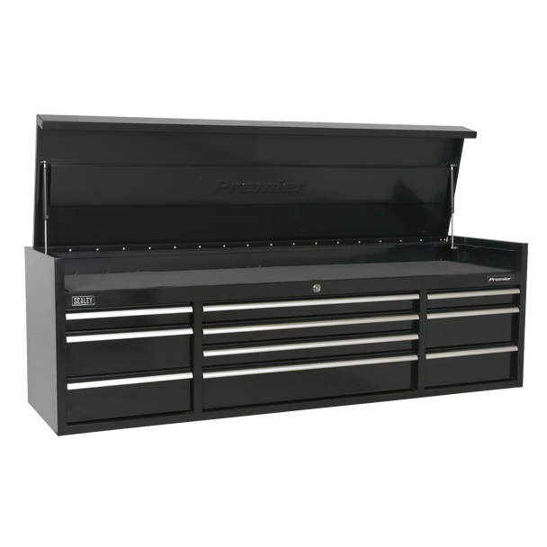 Sealey PTB181510 ⏐ Premier™ Heavy-Duty Extra-Wide Topchest 10 Drawer 1830mm - Black