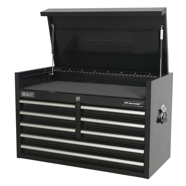 Sealey PTB91508 ⏐ Premier™ Heavy-Duty Topchest 915mm 8 Drawer - Black