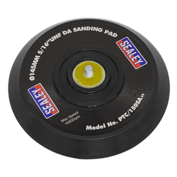 Sealey PTC/150SA ⏐ 145mm DA Backing Pad for Stick-On Discs 5/16"UNF
