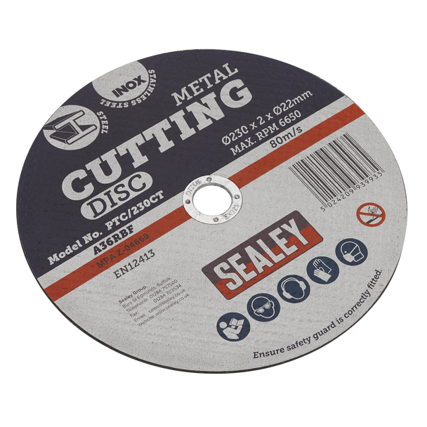 Sealey PTC/230CT ⏐ 230 x 2mm Cutting Disc 22mm Bore