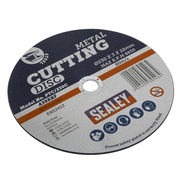 Sealey PTC/230C ⏐ 230 x 3mm Cutting Disc 22mm Bore