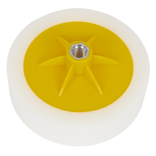 Sealey PTC/CH/5/8-W ⏐ 150 x 50mm Buffing & Polishing Foam Head 5/8"UNC - White/Dense