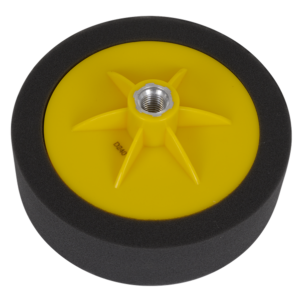 Sealey PTC/CH/M14-P ⏐ 150 x 50mm Buffing & Polishing Foam Head M14 x 2mm - Black/Soft