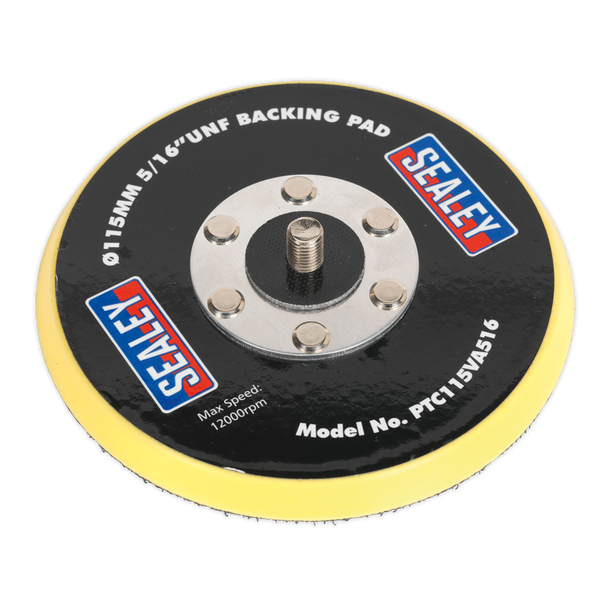Sealey PTC115VA516 ⏐ 115mm Backing Pad Hook-and-Loop 5/16"UNF