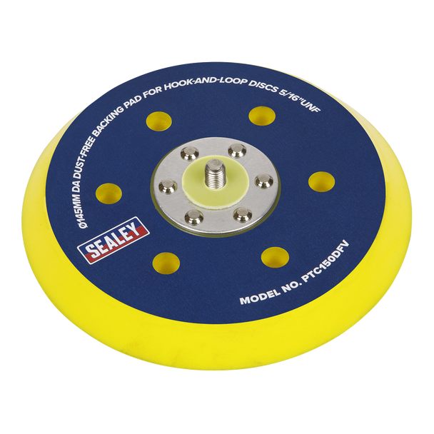 Sealey PTC150DFV ⏐ 145mm DA Dust-Free Backing Pad for Hook-and-Loop Discs 5/16"UNF