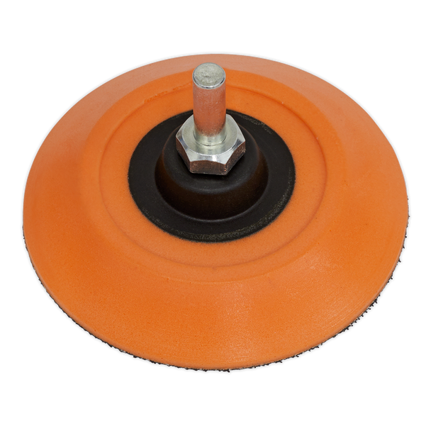 Sealey PTC75HLM ⏐ 75mm Hook-and-Loop Backing Pad on 6mm Shaft