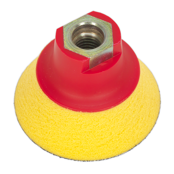 Sealey PTCBPV4S ⏐ 75mm Hook-and-Loop Ultra-Soft Backing Pad M14 x 2mm