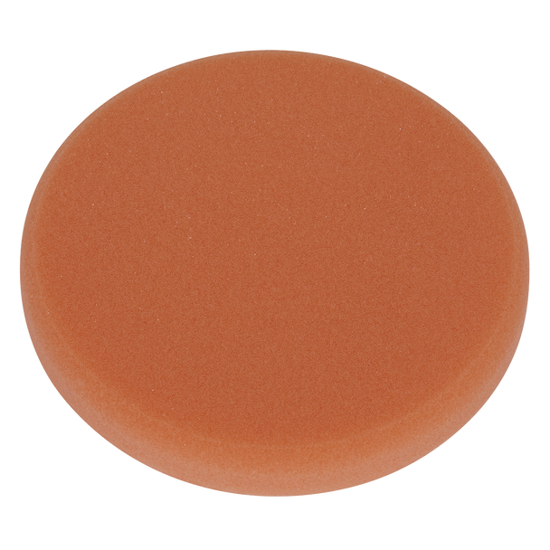 Sealey PTCCHV150O ⏐ Hook-and-Loop Buffing & Polishing Foam Head 150 x 25mm - Orange/Firm