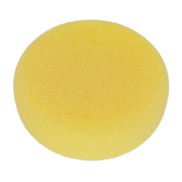 Sealey PTCCHV150Y ⏐ Hook-and-Loop Buffing & Polishing Foam Head 150 x 50mm - Yellow/Coarse