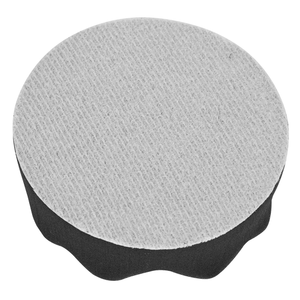 Sealey PTCCHV79P ⏐ Hook-and-Loop Buffing & Polishing Foam Head 80 x 25mm - Black/Soft