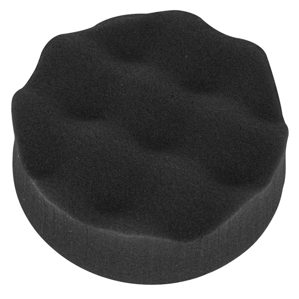 Sealey PTCCHV79P ⏐ Hook-and-Loop Buffing & Polishing Foam Head 80 x 25mm - Black/Soft