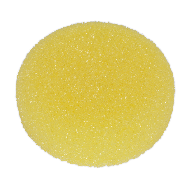 Sealey PTCCHV79Y ⏐ Hook-and-Loop Buffing & Polishing Foam Head 80 x 25mm - Yellow/Coarse