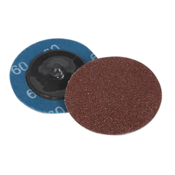 Sealey PTCQC5060 ⏐ 50mm Quick Change Sanding Disc 60Grit - Pack of 10