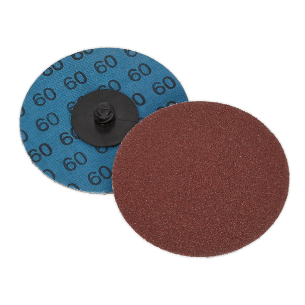 Sealey PTCQC7560 ⏐ 75mm Quick Change Sanding Disc 60 Grit - Pack of 10