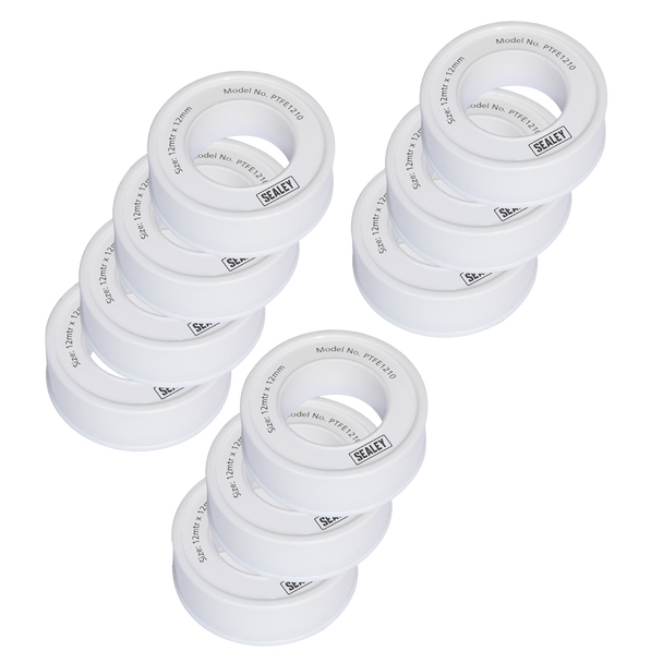 Sealey PTFE1210 | PTFE Thread Sealing Tape 12mm x 12m